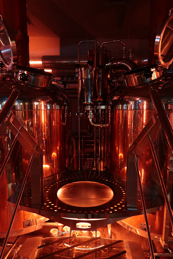 The brewery is something straight out of a Star Trek movie.